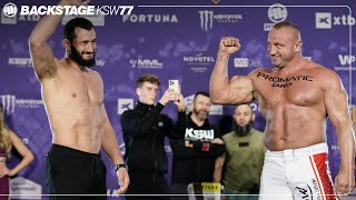 KSW 77 Backstage Mamed Khalidov vs Mariusz PUDZIAN Pudzianowski [upl. by Aramoj]