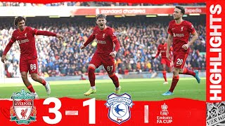 Highlights Liverpool 31 Cardiff City  Elliott scores on return amp a debut for Luis Diaz [upl. by Haraf]