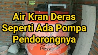 Tips Agar Air Toren Biar Kencang Tanpa Pompa Pendorong Begini Full Diagramnya [upl. by Nirehs172]