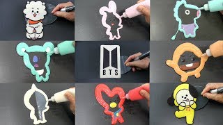 BTS Complete Set BT21 Pancake Art Sushi Ice Cream [upl. by Fadiman]