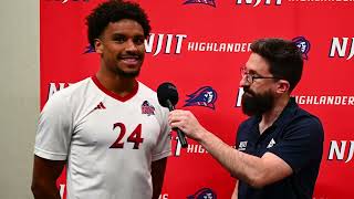 NJIT Mens Soccer Post Game amp Highlights vs SPU  9724 [upl. by Gehlbach995]