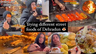 Trying different street foods of Dehradunliving on street food for 24 hoursDehradun street food [upl. by Kelby]