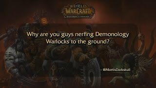 Demonology Warlocks React to WoW QampA [upl. by Carrel]