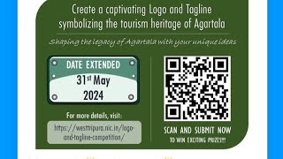 Logo and tagline contest for Agartala  winner get attractive prizes Tripura tourism department [upl. by Alessig]