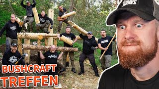 BUSHCRAFT YOUTUBER TREFFEN im GRUBENHAUS WALD 🌲  Naturensöhne Overnighter  Fritz Meinecke [upl. by Relyk279]