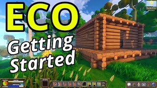 ECO Gameplay  Getting Started Global Survival Sandbox [upl. by Grossman]