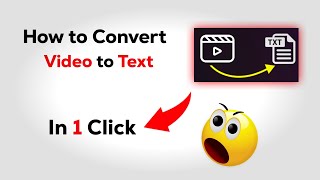 🔷 Youtube Video to Text Converter  Video to Text Converter  Transcribe Video to Text ✅ [upl. by Zeitler]