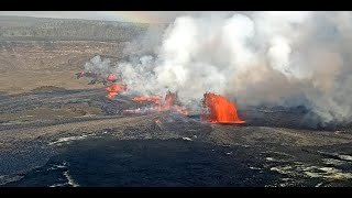 Kīlauea Volcano Hawaii Halemaʻumaʻu crater [upl. by Legnaleugim392]