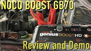 NOCO Genius Boost HD GB70 Jump Starter  Review [upl. by Yeloc977]