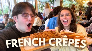 TRYING FRENCH CRÊPES IN PARIS 🥞 [upl. by Colyer]