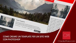 Come creare un template per un sito web con Photoshop [upl. by Analise]