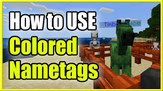 How to Use Colored Name Tags amp Change Names in Minecraft Fast Methods [upl. by Harrietta]