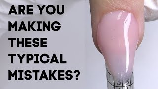 8 Mistakes in Hard Gel Nails Application [upl. by Yreva]