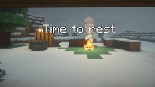 Snowy Day  Minecraft Ambiance 10 Hours ❄️🎧 [upl. by Aliwt]