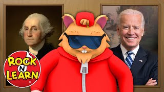 Presidents of the United States  Last Name Only  Washington Through Biden  Rock N Learn [upl. by Yole600]