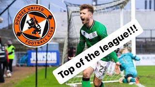 A LATE winner sends UNITED top of the league Dundee United v Ayr United Matchday vlog [upl. by Collayer]