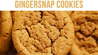 Gingersnap Cookies  Gingersnap Cookies Recipe  Bitrecipes [upl. by Euqinomad826]