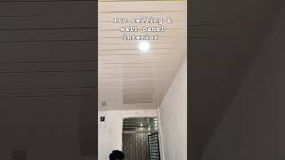 Ceiling pvc panel design reel pvchomeinteriordesigner interiordecor youtubeshorts like home [upl. by Kinghorn]