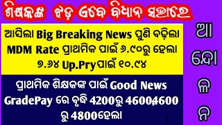 ଶିକ୍ଷକ ଙ୍କ ଦରମା ବୃଦ୍ଧି ପ୍ରସଙ୍ଗ👈MDM ପଇସା ରେ ପୁଣି ବୃଦ୍ଧି ହେଲା👍TEACHERS Get READY for a BIG PAY HIKE [upl. by Arrac415]