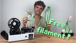 PETMachine make Your own 3D printer filament from plastic bottles at home DIY [upl. by Koorb]