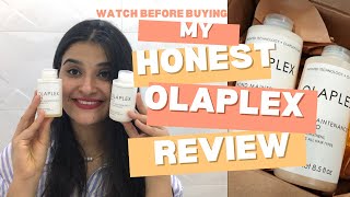 MY HONEST OLAPLEX REVIEW  SHAMPOO AND CONDITIONER  BOND MAINTENANCE  SANA’S GLAM LIFE [upl. by Sena]