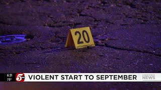 Violent start to September in Minneapolis with 5 homicides in as many days [upl. by Nauqed]