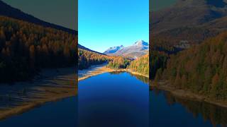 📍Lej da Staz Switzerland 🇨🇭schweiz switzerland engadin see lake swissnature [upl. by Arinayed]