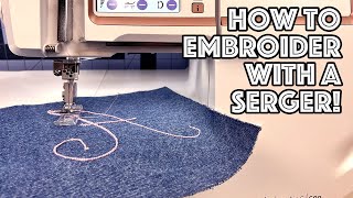 Sewing Hack How To Embroider With Your Serger [upl. by Enitsenrae519]