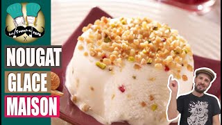 FACILE 🍩RECETTE DU NOUGAT GLACÉ [upl. by Ydnelg]