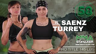 RUF 58  Pro Title 145 lbs  Jeslen Saenz vs Zurina Turrey FULL FIGHT [upl. by Clemente333]