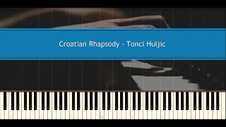 Croatian Rhapsody  Maksim Mrvica Tonci Huljic  Ballad version Piano Tutorial [upl. by Misty]