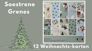 Soestrene Grenes  12 Weihnachtskarten ein Block  Mintrahmen 20x20cm 🎄 [upl. by Pavlov679]