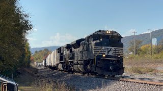 NS SD70IAC 1182 Leads Manifest 19625 on 102524 [upl. by Athalie]