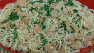 Camarones Scampi Con Linguine  Ohhlala Café ♥ [upl. by Ynohtn]