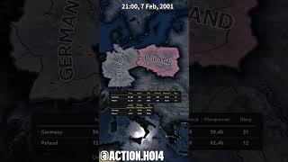 Germany vs Poland  HOI4 MD Simulation millenniumdawn shorts hoi4 timelapse heartsofiron4 [upl. by Bonn]