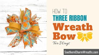 How To Make A Double Ribbon Bow [upl. by Aivilo186]