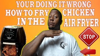 How To Fry Chicken In Power Air Fryer Oven [upl. by Judsen]