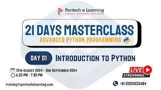 Day 01  Introduction on Python [upl. by Spracklen]