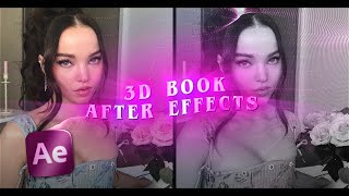 how to make a 3D book on ae  after effects tutorial [upl. by Jariah]