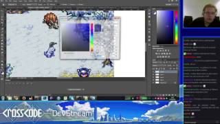 CrossCode Dev Stream  New Enemy sprites  Lea Squid Drawings  1  2 [upl. by Gmur]