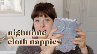 how to use cloth nappies overnight  nighttime cloth diapers explained [upl. by Orecic]