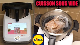 Je test le programme cuisson sous vide du monsieur cuisine smart LIDL  point sur les plantages [upl. by Nilyam]