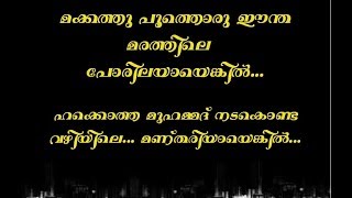 makkathu poothoru karaoke with lyrics [upl. by Ahsiyk690]