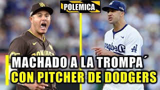 PLEITO MANY MACHADO RETA A LOS PUÑOS A PITCHER DE LOS DODGERS ¡ESTO PASO [upl. by Rudolfo248]