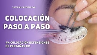 🟣 Extensiones de Pestañas 1x1➡Tutorial Paso a Paso 4 Colocación [upl. by Lait528]