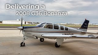 59 Delivering a 2008 G36 Bonanza  Quick Flight Review [upl. by Melisse659]