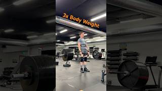 3x Body Weight Deadlift 515 pounds deadlift 3xbodyweight [upl. by Isidore712]