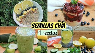 ¿Cómo usar las SEMILLAS CHÍA 4 recetas [upl. by Zarihs46]