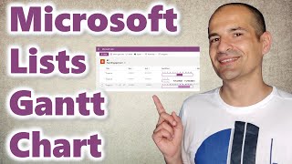 How to create a Gantt Chart view in Microsoft or SharePoint Lists [upl. by Oniluap60]