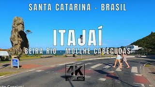 Itajaí  Beira Rio  Molhe  Praia de Cabeçudas [upl. by Nollad]